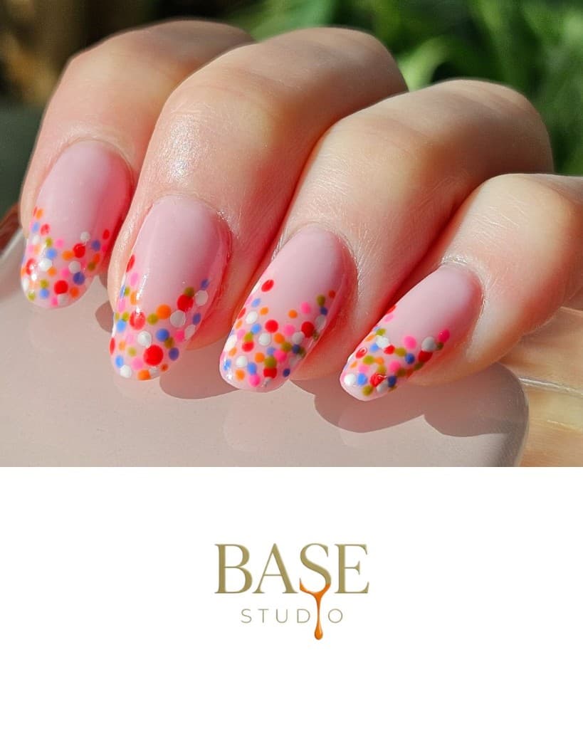 French z kolorową konfetti — BASE STUDIO Włocławek